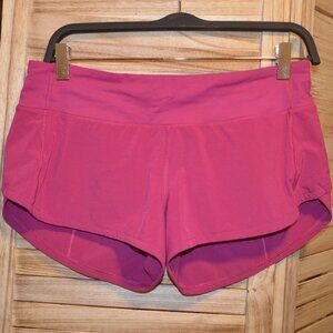 Lululemon 6 Maroon Running Shorts w/Attached Panty